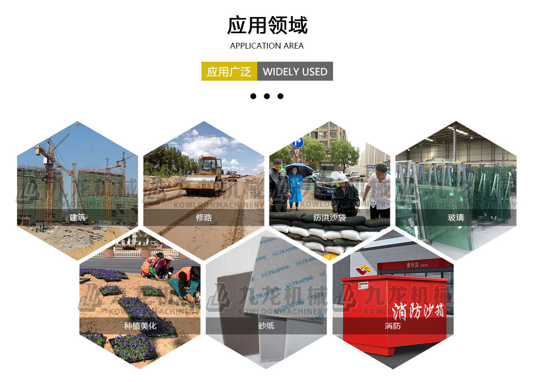 砂（shā）石烘幹機應用領域