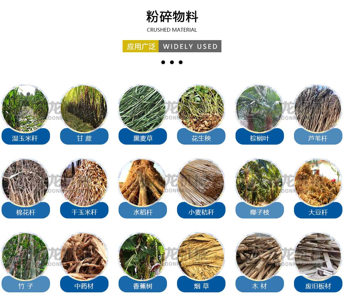 玉米秸稈粉碎（suì）機粉（fěn）碎物料